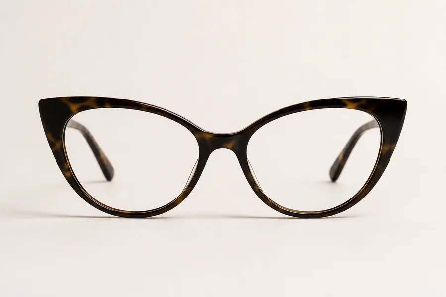 cat-eye glasses for oval face
