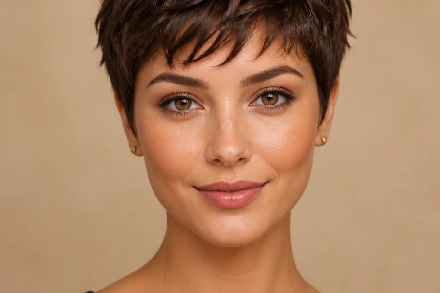 pixie cut for oval face