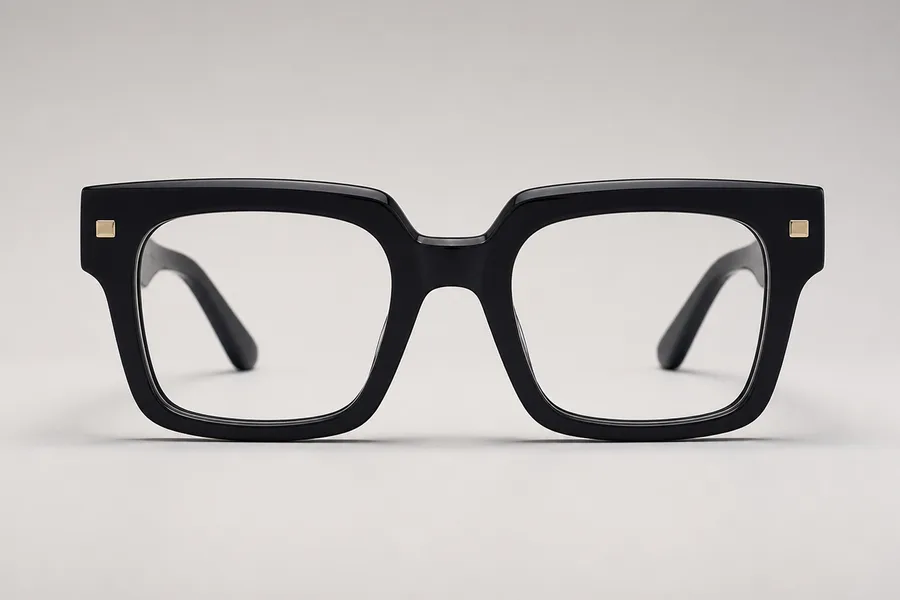 bold square glasses for oval face